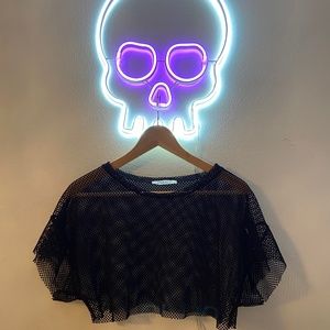 Fish Net Crop Top